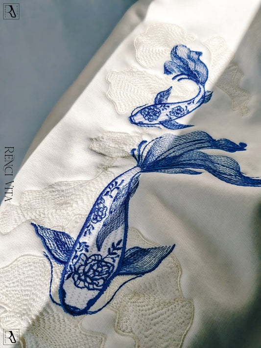 'White Porcelain' Oversized Hoodie