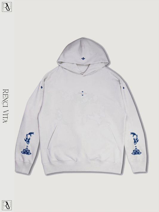 'White Porcelain' Oversized Hoodie