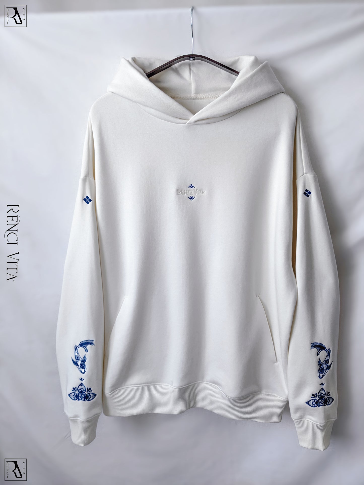 'White Porcelain' Oversized Hoodie