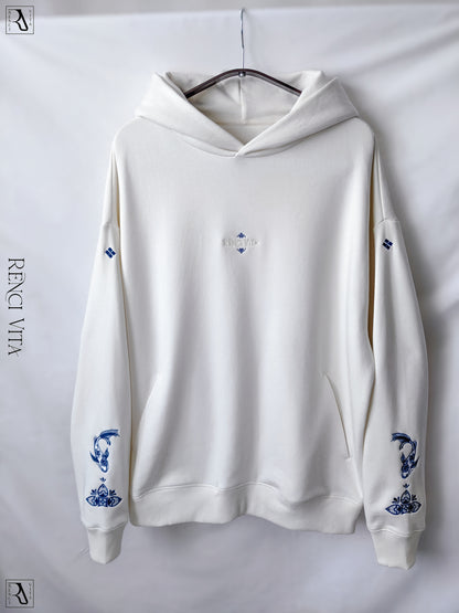'White Porcelain' Oversized Hoodie