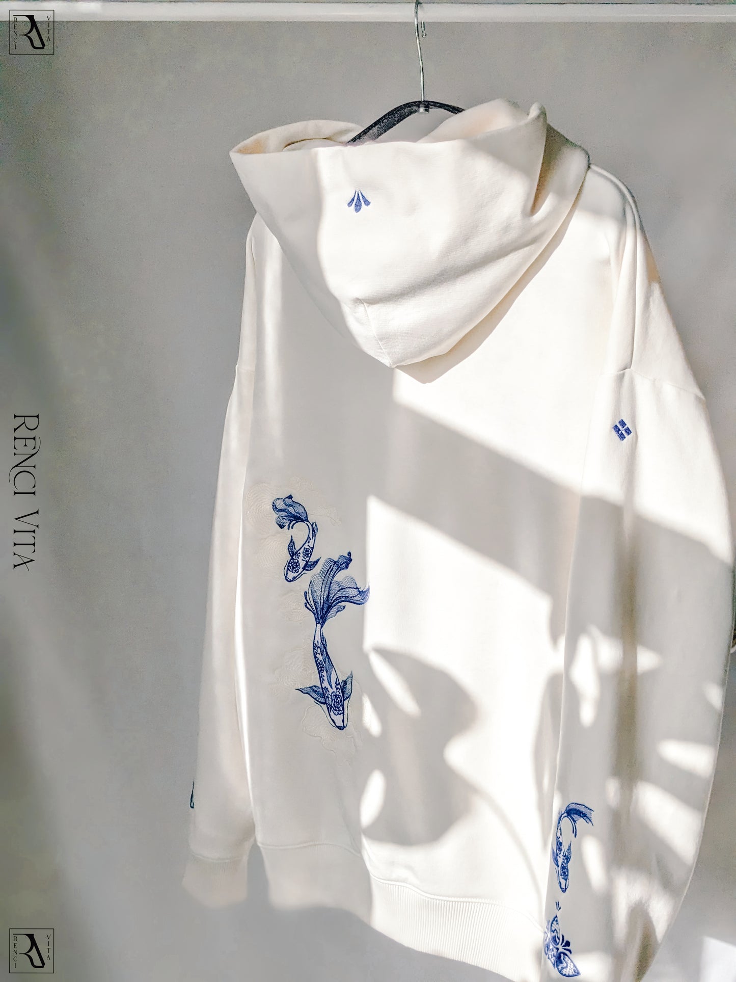 'White Porcelain' Oversized Hoodie