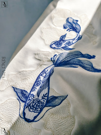 'White Porcelain' Oversized Hoodie