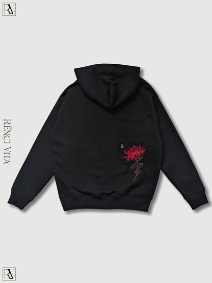 'Red Equinox' Oversized Hoodie