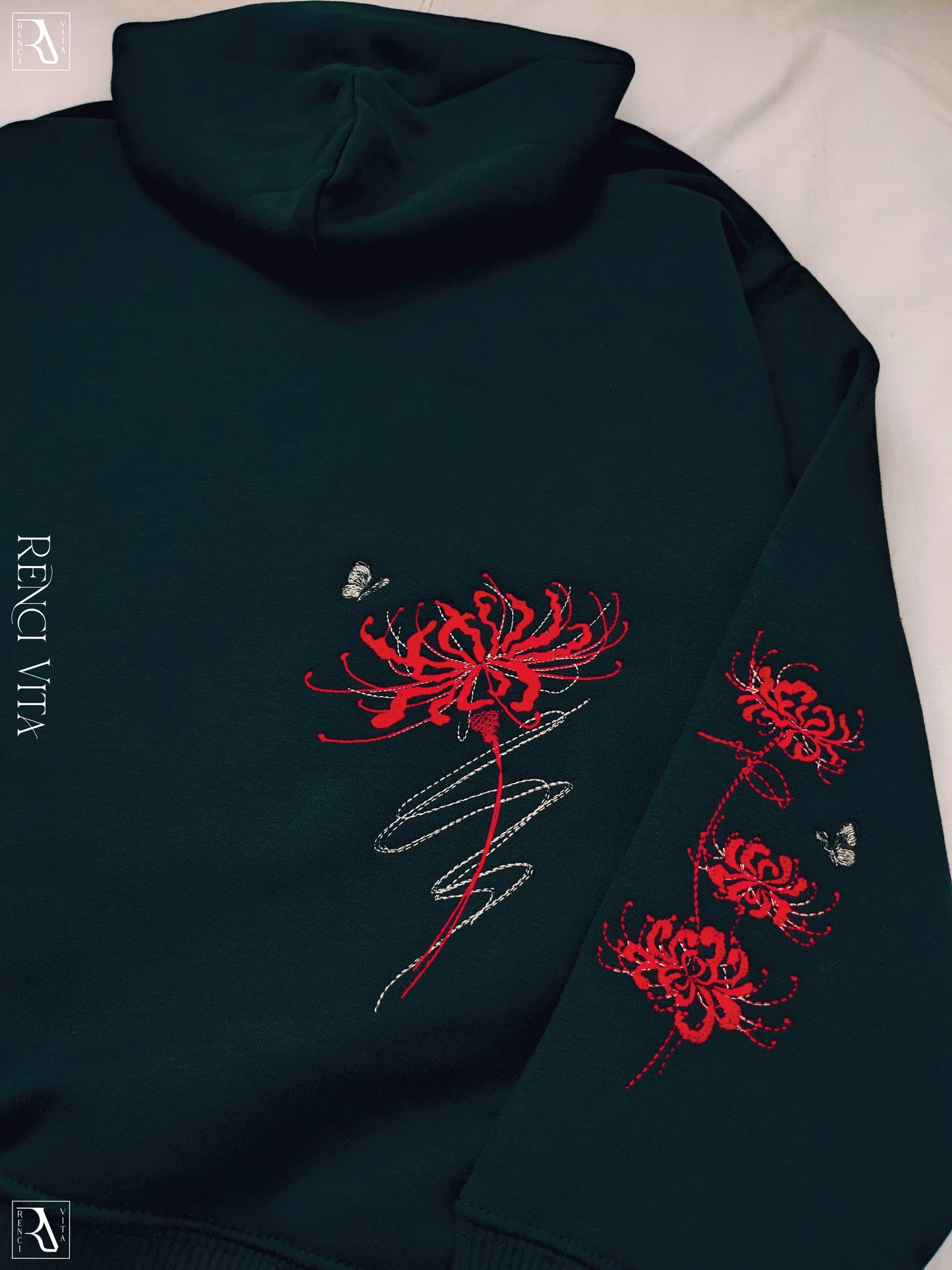 'Red Equinox' Oversized Hoodie