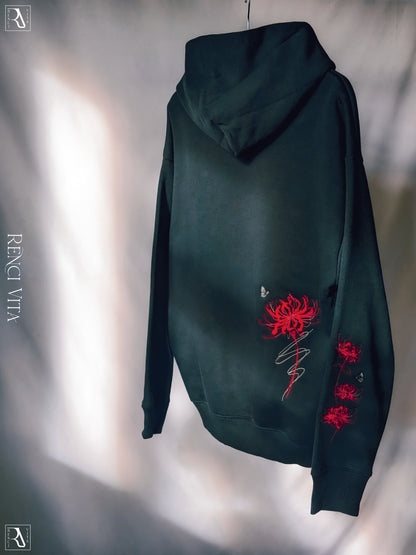 'Red Equinox' Oversized Hoodie